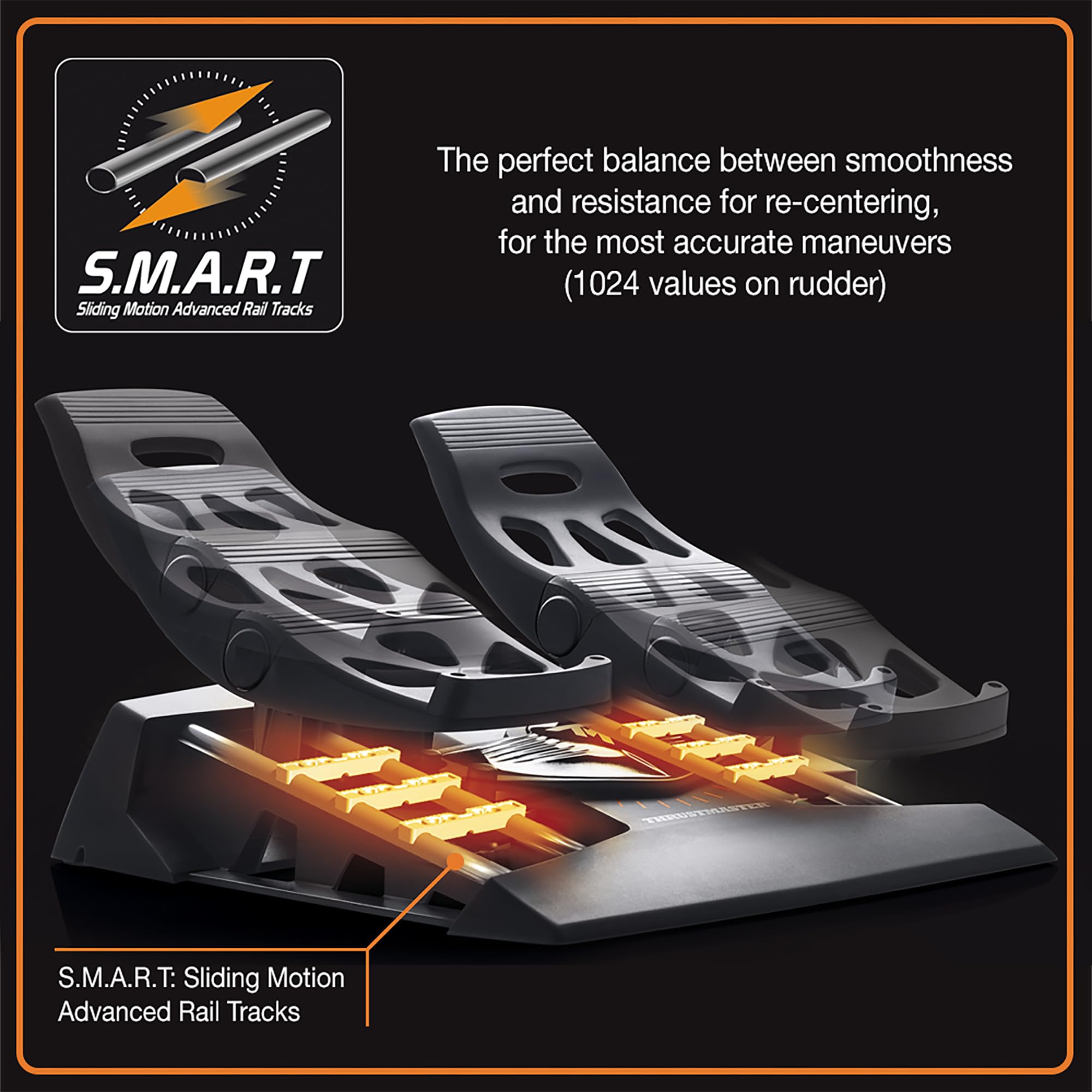Amazon.com: Thrustmaster TFRP Precision Flight Sim Rudder Pedals